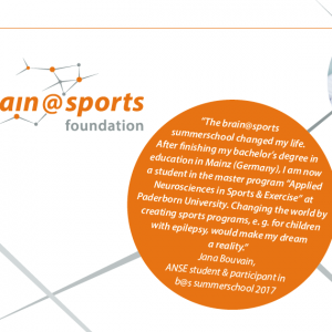 brain@sports summerschool 2018: “ applied neurosciences in sports & exercise”